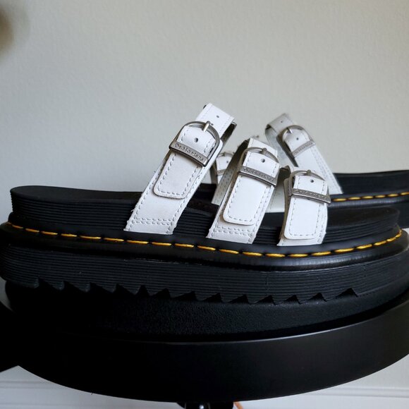 Dr. Martens White and Black Sandals - Picture 6 of 16